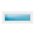 Fenster 130x51 cm Weiß