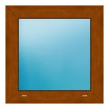 Festverglasung 60x60 cm Golden Oak genarbt