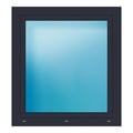 Fenster 101x110 cm Anthrazit Feinstruktur