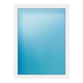 Festverglasung 105x140 cm Weiß