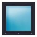 Fenster 100x100 cm Anthrazit genarbt