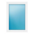 Festverglasung 68x98 cm Weiß