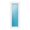 Festverglasung 40x106 cm Weiß