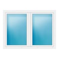 Zweiflügeliges Fenster 170x125 cm Weiß
