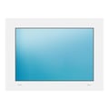 Festverglasung 78x58 cm Weiß