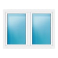 Zweiflügeliges Fenster 149x113 cm Weiß