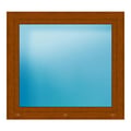 Fenster 119x109 cm Golden Oak genarbt