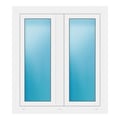 Zweiflügeliges Fenster 96x108 cm Weiß