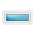 Fenster 88x43 cm Weiß