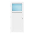 Nebeneingangstür 83x194 cm Weiß 1/3 Glas