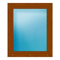 Fenster 100x120 cm Golden Oak genarbt