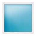 Festverglasung 105x105 cm Weiß
