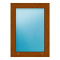 Festverglasung 60x83 cm Golden Oak genarbt