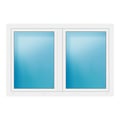Zweiflügeliges Fenster 170x115 cm Weiß