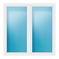 Terrassentür 180x181 cm Weiß