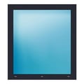 Festverglasung 100x110 cm Anthrazit genarbt