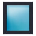Fenster 107,5x116 cm Anthrazit genarbt