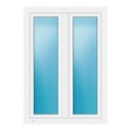Zweiflügeliges Fenster 104x146 cm Weiß