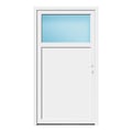 Nebeneingangstür 110x200 cm Anthrazitgrau genarbt 1/3 Glas