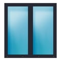 Terrassentür 200x210 cm Anthrazit genarbt
