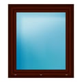 Fenster 102,5x115 cm Mahagoni genarbt