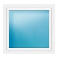Außenansicht Fenster 110x105 cm Weiß