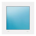 Festverglasung 56x56 cm Weiß