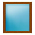 Festverglasung 99x109 cm Golden Oak genarbt