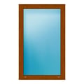 Festverglasung 80x130 cm Golden Oak genarbt