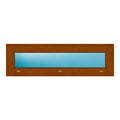 Festverglasung 100x30 cm Golden Oak genarbt