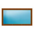 Festverglasung 160x90 cm Golden Oak genarbt