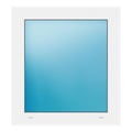 Festverglasung 66x72 cm Weiß