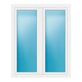 Zweiflügeliges Fenster 130x160 cm Weiß