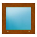 Festverglasung 65x60 cm Golden Oak genarbt