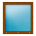 Festverglasung 90x95 cm Golden Oak genarbt