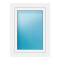 Außenansicht Fenster 68,5x91 cm Weiß