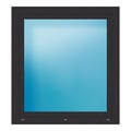Fenster 110x120 cm Anthrazit genarbt
