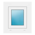 Außenansicht Fenster 45x50 cm Weiß