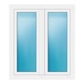 Zweiflügeliges Fenster 105x120 cm Weiß