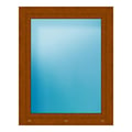 Fenster 100x125,5 cm Golden Oak genarbt