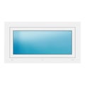 Außenansicht Fenster 108,7x59 cm Weiß