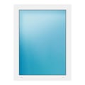 Festverglasung 82x108 cm Weiß