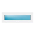 Festverglasung 90x30 cm Weiß