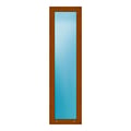 Festverglasung 50x182 cm Golden Oak genarbt