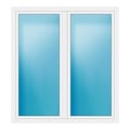 Terrassentür 180x195 cm Weiß
