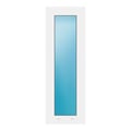 Festverglasung 35x103 cm Weiß