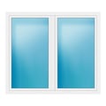 Zweiflügeliges Fenster 196x170 cm Weiß