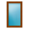 Festverglasung 68x113 cm Golden Oak genarbt