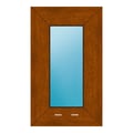Festverglasung 30x50 cm Golden Oak genarbt