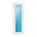 Außenansicht Fenster 50x138 cm Weiß